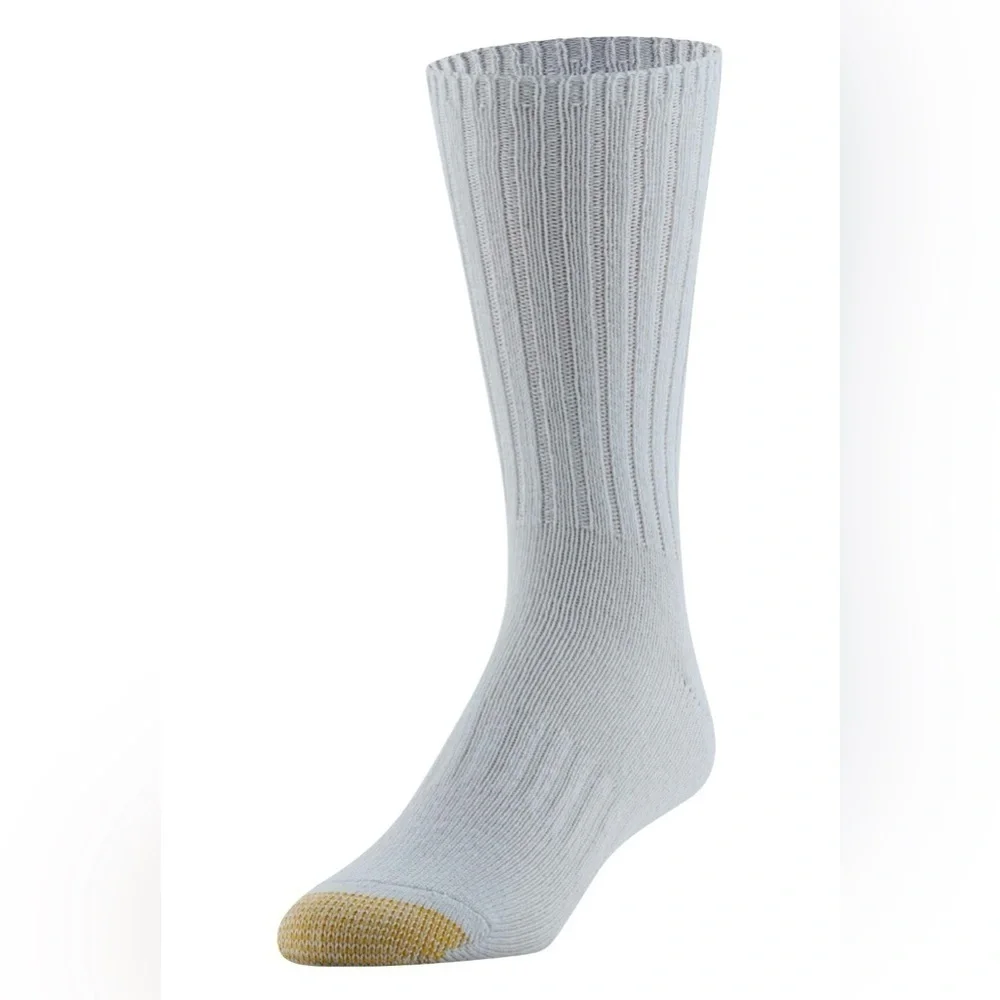 2 GoldToe Edition Mens Everyday Rib Crew Socks Assorted, 3 Pack Each